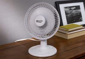 img 1 attached to 💨 Quiet and Efficient Comfort Zone CZ6D 6-inch Desk Fan (White) - Perfect for Your Work Desk or Table