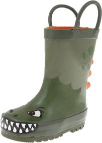 img 3 attached to Capelli New York Dragon Boots for Toddler Boys