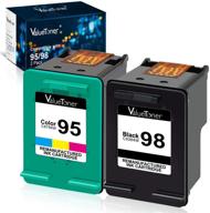 🖨️ valuetoner hp 98 c9364wn & 95 c8766wn remanufactured ink cartridge replacement - officejet 150, 100, 6310 | photosmart 8050, c4180, c4150 | deskjet 460, 5940 printer | 1 black, 1 tri-color, 2 pack logo