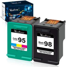 img 4 attached to 🖨️ Valuetoner HP 98 C9364WN & 95 C8766WN Remanufactured Ink Cartridge Replacement - Officejet 150, 100, 6310 | PhotoSmart 8050, C4180, C4150 | Deskjet 460, 5940 Printer | 1 Black, 1 Tri-Color, 2 Pack