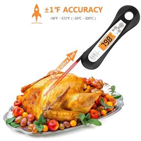 img 2 attached to 🌡️ Yatnchan Digital Meat Thermometer: Waterproof, Instant Read with Backlight & Calibration - Perfect for Cooking, Grilling, BBQs, and Outdoor Kitchen Use