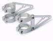 motorcycle headlight brackets fork clamps logo