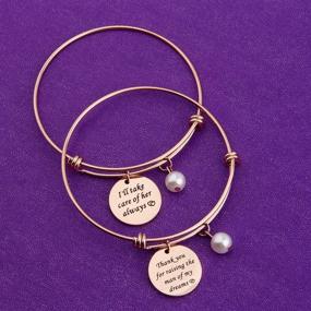 img 2 attached to 🙏 BNQL Mother-in-Law Bracelet Set - Expressing Gratitude for Raising The Man of My Dreams & Promising Eternal Care