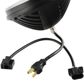 img 1 attached to 🚦 WHDZ 7-дюймовый круглый фара LED для мотоциклов Wrangler CJ JK TJ и внедорожных транспортных средств