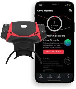 img 4 attached to 🏋️ Airofit Pro: Elevate Physical Performance with Smart Breathing Trainer & Muscle Trainer - Optimize Lung Capacity, General Well-Being, and Performance for Athletes & Everyday Individuals