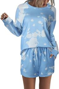img 3 attached to Margrine Printed Pajamas Sleepwear 19MA4 Huibai M Women's Clothing