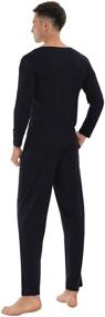 img 1 attached to TIKTIK Pajama Sleeve Sleepwear Scoop Men's Clothing