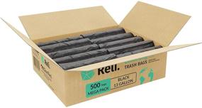 img 3 attached to 🌎 Reli. EcoStrong 13 Gallon Trash Bags (500 Count Bulk) - Recyclable, Eco-Friendly Black Garbage Bags for 13-16 Gallon Capacity - Made from Recycled Material