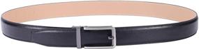 img 3 attached to 👔 Genuine Leather Men's Belt Slide - Ratchet Design | Inches for Accessories