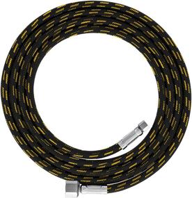 img 4 attached to 🎨 Optimized Master Airbrush Premium 6 Foot Nylon Braided Airbrush Hose - Standard 1/8" Size Fitting on One End & 1/4" Size Fitting on The Other End (Hose Color May Vary)