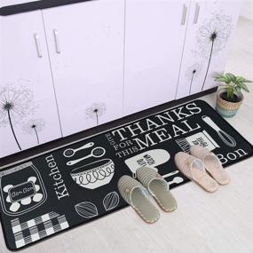 img 2 attached to 🏠 Ковры для кухни Leebei: непромокаемые, стиральные коврики для пола внутри помещения для кухни, спальни, ванной комнаты - 15.7×23.6 дюймов + 15.7×47.2 дюйма, Новая кухня