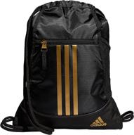 adidas alliance sackpack black white backpacks logo