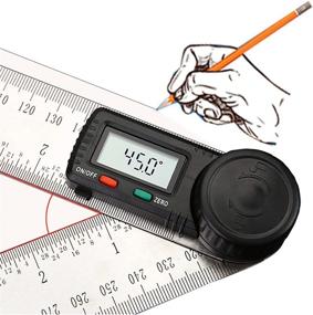 img 4 attached to Precision Measuring: OLI Stainless Protractor for Woodworking Construction