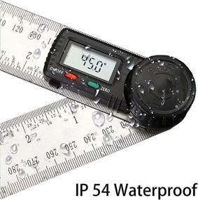 img 1 attached to Precision Measuring: OLI Stainless Protractor for Woodworking Construction