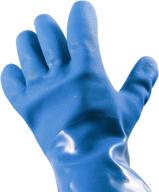 🧤 camco reusable sanitation gloves - grip in wet or dry conditions - blue pvc gloves (pair of large rv and camper gloves) logo