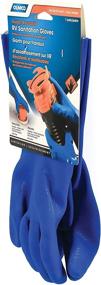 img 3 attached to 🧤 Camco Reusable Sanitation Gloves - Grip in Wet or Dry Conditions - Blue PVC Gloves (Pair of Large RV and Camper Gloves)