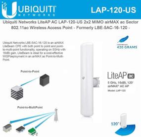img 1 attached to Ubiquiti LiteAP ac 5GHz airMAX 120 Degree Sector AP 16dBi 2x2 MIMO (LAP-120-US)