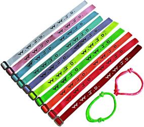 img 2 attached to 🙏 Set of 20+2 WWJD Bracelets - What Would Jesus Do Woven Wristbands Pack - Religious Christian WWJD Bracelet for Fundraisers, Neon & Pastel Colors - Ideal for All Genders & Ages