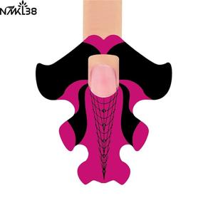 img 3 attached to NMKL 100PCS Red Fish Adhesive Stiletto Nail Forms System for Extension of UV Gel Acrylic Nail Tips