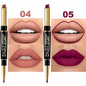img 1 attached to DNM Nude Matte Lipstick and Lip Liner Set: 6Pcs Makeup Kit for Black Mature Women - Waterproof, Long Lasting & 24H Stay