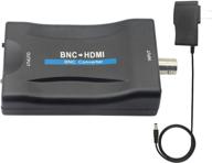 🔌 преобразователь bnc в hdmi: аналоговый вход cvbs в hdmi адаптер видео для hd tv, видеокамеры безопасности, системы видеонаблюдения, vcr dvrs – 1080p hd с разъемом bnc-женским на hdmi-композитный – не поддерживает hdcp-sdi. логотип