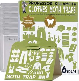 img 4 attached to 🪲 Clothes Moth Traps 6 Pack - Child & Pet Safe with Premium Attractant for Effective Wool & Carpet Protection - No Insecticides, Safe Moth Killer