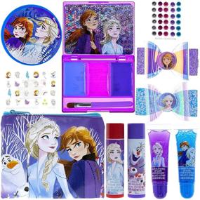 img 2 attached to 👑 Disney Frozen 2 Townley Girl Super Sparkly Cosmetic Beauty Makeup Set for Girls - Perfect for Parties, Sleepovers & Makeovers!