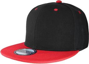 img 2 attached to 🧢 Falari Wholesale 12 Pack Snapback Hat Cap in Hip Hop Style with Flat Bill, Solid Color, Adjustable Size - Ideal for SEO