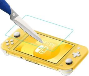 img 1 attached to 🎮 Protect your Nintendo Switch Lite with Mr.Shield's 3-Pack Tempered Glass Screen Protectors: Ultra Thin, 9H Hardness, Lifetime Replacement Included