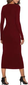 img 1 attached to Cmz2005 Womens Button Sleeve Bodycon Women's Clothing and Dresses