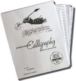 img 2 attached to 📝 INOVART Calligraphy Paper & Lettering Guides: 50-Sheets Per Package, 9"x12" - Perfect for Precise Writing and Beautiful Lettering