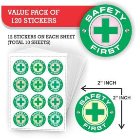 img 3 attached to Наклейки Safety First - (набор из 120 шт.) 2 дюйма.