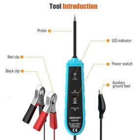 img 2 attached to 🚗 EM285 Car Circuit Tester with Automotive Electric System 6-24V DC Tools - Find Short Circuits, Test Continuity, and Track with Auxiliary Ground Lead.