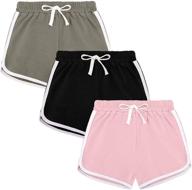 booph active dolphin girls' clothing: athletic shorts for running logo