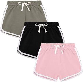 img 4 attached to BOOPH Active Dolphin Girls' Clothing: Athletic Shorts for Running