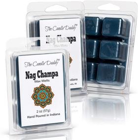 img 1 attached to 🕯️ The Candle Daddy Nag Champa Incense Scented Melt: Intense Aroma Wax Cubes for Maximum Scent - 1 Pack (2oz) - 6 Cubes