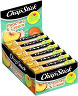 🍑 chapstick summer collection peaches & cream, 0.15 oz (pack of 12) - hydrate and protect lips with this seasonal delight! logo