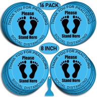 👨 removable pharmacy distance guidance stickers logo