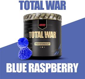 img 2 attached to 💪 Redcon1 Total War Blue Raspberry Pre Workout - 30 Servings to Boost Energy, Increase Endurance, Focus, Beta-Alanine, Caffeine