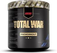 💪 redcon1 total war blue raspberry pre workout - 30 servings to boost energy, increase endurance, focus, beta-alanine, caffeine logo