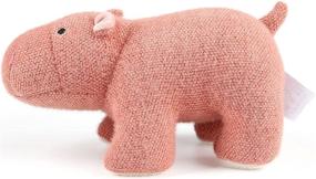 img 2 attached to 🦛 11.8 Inch Small Hippopotamus Plush Toy - Niuniu Daddy Soft Hippo Stuffed Animal for Kids - Cute Pink Plushies and Kawaii Hugging Pillow for Boys, Girls, and Adults