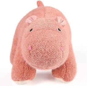 img 1 attached to 🦛 11.8 Inch Small Hippopotamus Plush Toy - Niuniu Daddy Soft Hippo Stuffed Animal for Kids - Cute Pink Plushies and Kawaii Hugging Pillow for Boys, Girls, and Adults