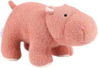 🦛 11.8 inch small hippopotamus plush toy - niuniu daddy soft hippo stuffed animal for kids - cute pink plushies and kawaii hugging pillow for boys, girls, and adults logo