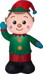 img 2 attached to 🎅 Inflatable Christmas Elf - 4FT Holiday Time Decoration