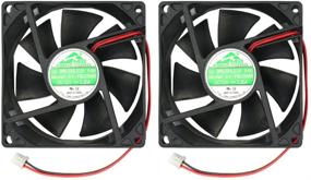 img 4 attached to 🌬️ Efficient 80mm by 80mm by 25mm 8025 12V DC Cooling Fan - Ultra-Quiet Brushless Design - AV-F8025MB UL CE Certified