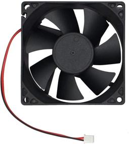 img 2 attached to 🌬️ Efficient 80mm by 80mm by 25mm 8025 12V DC Cooling Fan - Ultra-Quiet Brushless Design - AV-F8025MB UL CE Certified