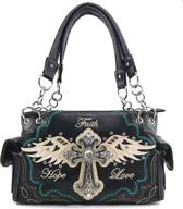 👜 stylish women's western handbag by justin west - concealed carry purses and wallets logo