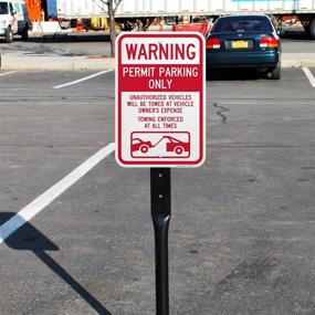 img 2 attached to SmartSign Aluminum Sign Legend Warning Occupational Health & Safety Products for Safety Signs & Signals