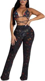 img 3 attached to Yeshire Backless Jumpsuits Clubwear XX Large Women's Clothing in Jumpsuits, Rompers & Overalls