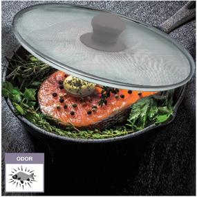 img 3 attached to 🍳 Ultimate Frying Pan Splatter Screen Set - Say Goodbye to Grease Mess & Burns with our Ultra Fine Mesh Lids - Rust-Free Stainless Steel - Set of 3